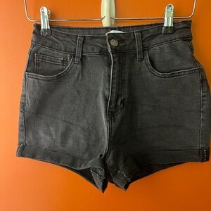 Forever 21 High Rise Black Jean Shorts